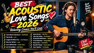 Thumbnail: RELAXING ACOUSTIC LOVE SONGS 2026 ❤️ Best Covers 2026 | Nonstop TikTok & Spotify Hits 🎧