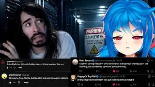 Thumbnail: The Man Who'd Cry AI - Moist Critical Chat Music