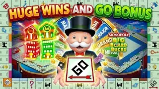 Thumbnail: GO BONUS & Big Wins on Monopoly Big Board Bucks 🎲🎰