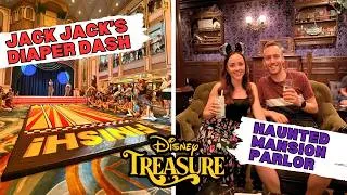 Thumbnail: Sea Day on the Disney Treasure | Jack Jack's Diaper Dash | Haunted Mansion Parlor