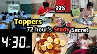 Thumbnail: 🔥 72 Hour's Non-stop STUDY ROUTINE 📚📍|| Toppers Secret To Stay Focused & Motivated 🎯