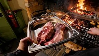 Thumbnail: French Chef Grills INSANE Meat Feast! Giant Steaks, BBQ Ribs & Open Fire Cooking 🥩🔥