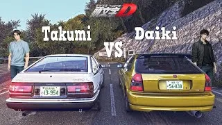 Thumbnail: ⚡Daiki's POV⚡ Toyota AE86 vs Honda Civic EK9 | INITIAL D | Assetto Corsa