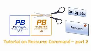 Thumbnail: PowerBasic Snippets - Tutorial on Resource commands - part 2