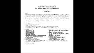Thumbnail: Micropolyphony 1961-2026 Playlist Compiled by Kieran Daly for "You and Me Festival 4" 2026 Workshop