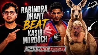 Thumbnail: Rabindra Dhant BEAT Kasib Murdoch 😱 | Road to UFC Season 5 | Nepal’s Biggest MMA Win! 🇳🇵