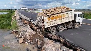 Thumbnail: Epic Wow Starting New !! Soils Slope In Water big size is Deleted with Dump Truck & Dozer ShAnTuI c2