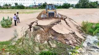 Thumbnail: Epic Wow Start New !! Process​ Cutter Sand Crack In Water Making Road & Skills Action DOzEr ShAnTui
