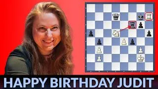 Thumbnail: Judit Polgar turns 50 - chess highlights.