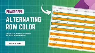 Thumbnail: Gallery Auto Number, Alternating and Highlighting Rows | Power Apps Tutorial