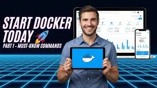 Thumbnail: 🚀 Start Docker Today | Part 1 – Docker CLI Commands