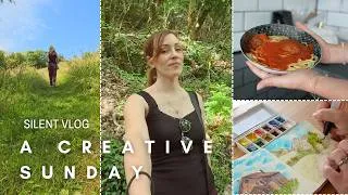 Thumbnail: a very creative Sunday in the French countryside - slow living silent vlog 🍃🎨
