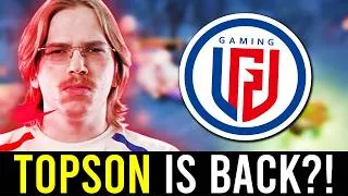 Thumbnail: "TOPSON IS BACK?! FROM TI8 RIVALS TO JOINING LGD GAMING!"
