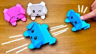 Thumbnail: Origami Jumping Paper Dog | Fun & Easy Toy 🐶