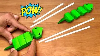 Thumbnail: Origami Sliding Paper Snake | Fun & Easy Toy