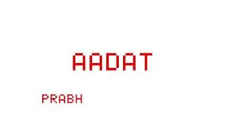 Thumbnail: Prabh - Aadat (Official Visualizer) Ft. Sanjoy & Evenir