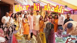 Thumbnail: Ghar Ki Shaadi Vlog 💛 Haldi, Dance & Full Chaos! Must watch 🫶