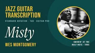 Thumbnail: Misty - Wes Montgomery | Jazz Guitar Transcription (TAB + Guitar Pro)