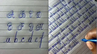 Thumbnail: How to improve handwriting || English handwriting practice || A to Z alphabet practice in English ||