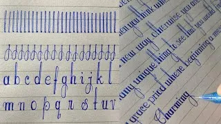 Thumbnail: Learn how to write beautiful letters | How to practice handwriting | Simple handwriting practice |