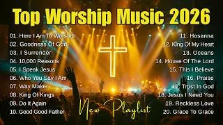 Thumbnail: Top Worship Music 2026 🙏 Start Your Day in God's Presence | Peace, Faith & Powerful Christian Songs