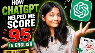 Thumbnail: “I Scored 95 in English Without Tuition — Only Using ChatGPT”| #SelfStudy #ChatGPT #CBSE #Class10 