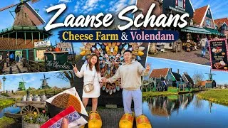 Thumbnail: Exploring Zaanse Schans, Cheese Farm & Volendam 🇳🇱 I Dutch Village Vlog ✨