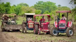 Thumbnail: John Deere 5050E Stuck in Mud badly Rescued By 4 Tractors | Mahindra Arjun NOVO Swaraj 855 Fe 275 Di