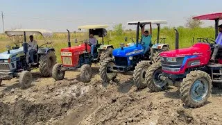 Thumbnail: Tractor Power Test in Mud with New Holland 3630 | Mahindra Arjun NOVO 605 | Eicher 485 | Swaraj 855