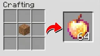 Thumbnail: Minecraft, But I can CRAFT ANYTHING With DIRT...