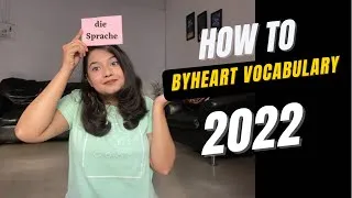 Thumbnail: HOW TO MEMORIZE GERMAN VOCABULARY | TOP 3 METHODS