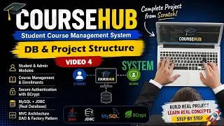 Thumbnail: CourseHub #4 DB & Project Structure | IntelliJ + MySQL | Student Course Management System