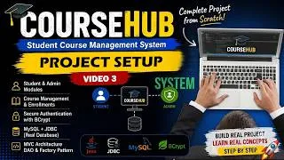 Thumbnail: CourseHub #3 Project Setup | IntelliJ + MySQL | Student Course Management System | Core Java & JDBC
