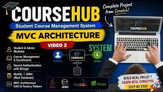 Thumbnail: CourseHub #2 Project Architecture | MVC | Student Course Management System | Core Java & JDBC