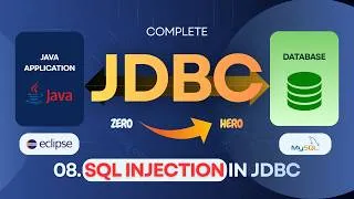 Thumbnail: 08 SQL Injection in JDBC | Problem with Statement | Step-by-Step | Java Database Connectivity (JDBC)