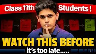 Thumbnail: Class 11th - Watch This Before it's too LATE🔥| Don't Ruin your Class 11 | Prashant Kirad