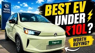 Thumbnail: Tata Tiago EV 2026 ⚡ Best EV Under ₹10 Lakh? | Full Walkaround 🔥