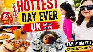 Thumbnail: UK’s HOTTEST Day Ever? ☀️ Family Vlog & Eating Out