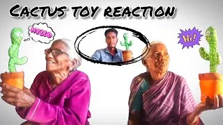 Thumbnail: Village elders react to Cactus toy // talking cactus toy🤣funny reaction #experiment