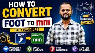 Thumbnail: How to convert foot to mm | feet to mm conversion | feet to mm | feet to millimeters