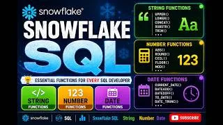Thumbnail: SQL String Date Regexp Functions in Snowflake | Snowflake Functions day to day Use cases