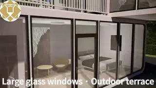 Thumbnail: Two‑story Apple Cabin | Modern Cantilever Modular Prefab Container House