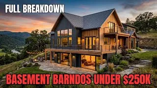 Thumbnail: 7 Affordable Barndominiums with Basements Under $250K (2026 Prices)