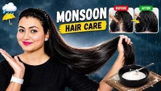 Thumbnail: MY *MONSOON HAIR CARE* ROUTINE To Stop Hair fall This Monsoon, Get Long Thick Hair💕
