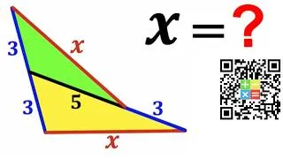 Thumbnail: Can you calculate the side length X? | (Trigonometry) | #math #maths | #geometry