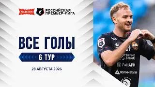 Thumbnail: Все голы 28.08.2026 | 6 тур Альфа-Банк РПЛ 2026/27