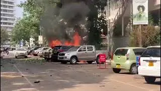 Thumbnail: #bombs in Kampala #uganda Breaking news Kampala city at kooki tower#parliament #Kcca#ug