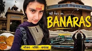 Thumbnail: 48 hrs in Banaras 🕉️ Part - 2, Kashi Vishwanath Darshan, ghats, street food, exploring BHU campus 📿🔱