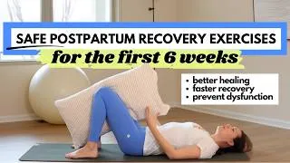 Thumbnail: Safe Exercises For The 6 Week Wait (After Birth) | Postpartum Recovery Core & Pelvic Floor Exercises