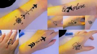 Thumbnail: Cách vẽ hình xăm máy bay đơn giản bằng bút bi| Easy Mini Pen Tattoos for Travel Lovers ✈️